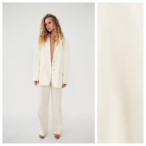 Zara Cream Oversized Blazer